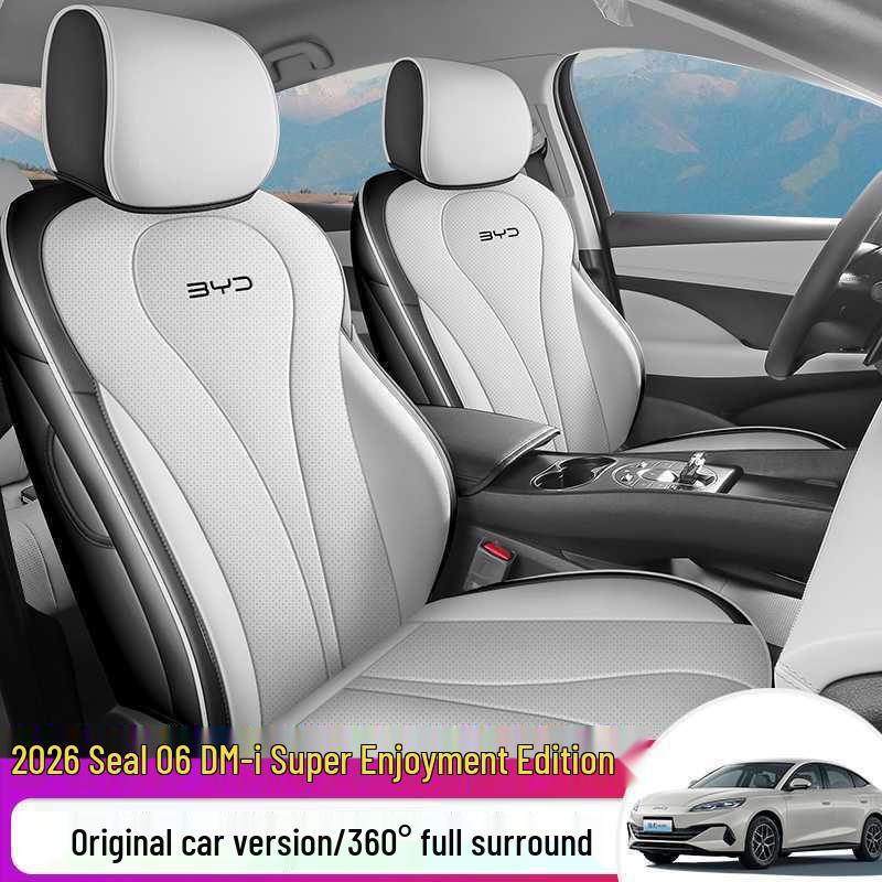 BYD Seal 06 DMI 2026 Премиальные Чехлы на Сиденья из Кожи - Всесезонные, Полное Покрытие, Универсальная Посадка