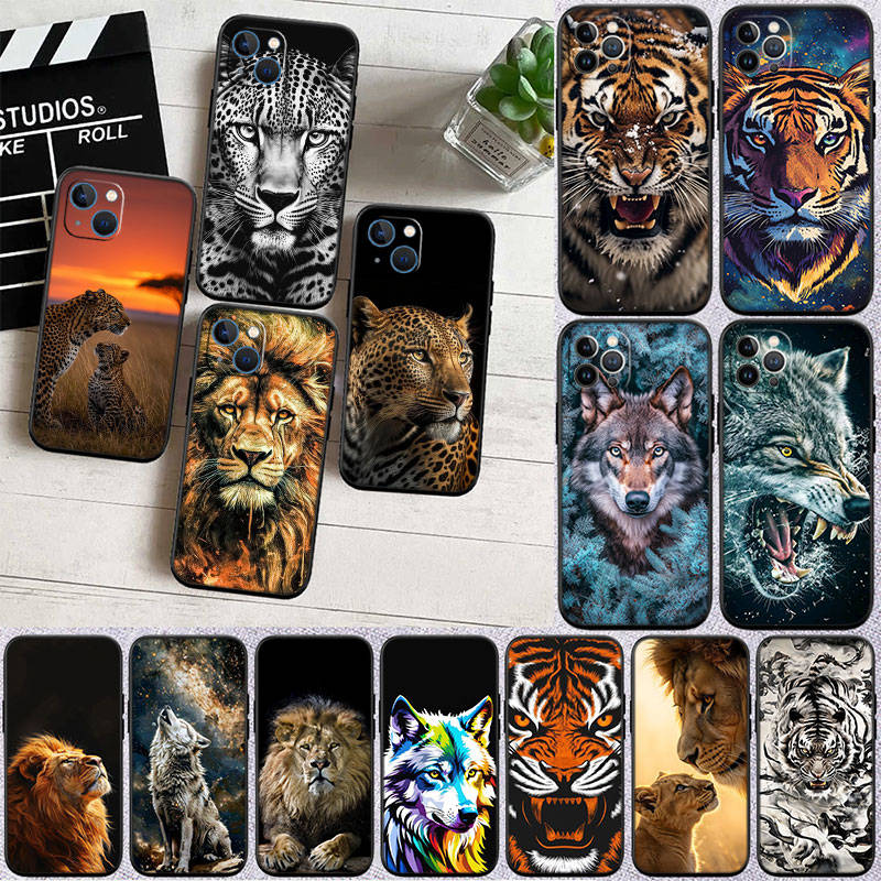 Чехол для телефона JO36 Leopard Wolf Tiger Lion для Samsung A35 A25 A24 A15 A05S A05 M55 M35 M15 A06 A16 A02 A12 A13 A10 A20 A30 A22 A31 A32 A33 A41 A42 A50