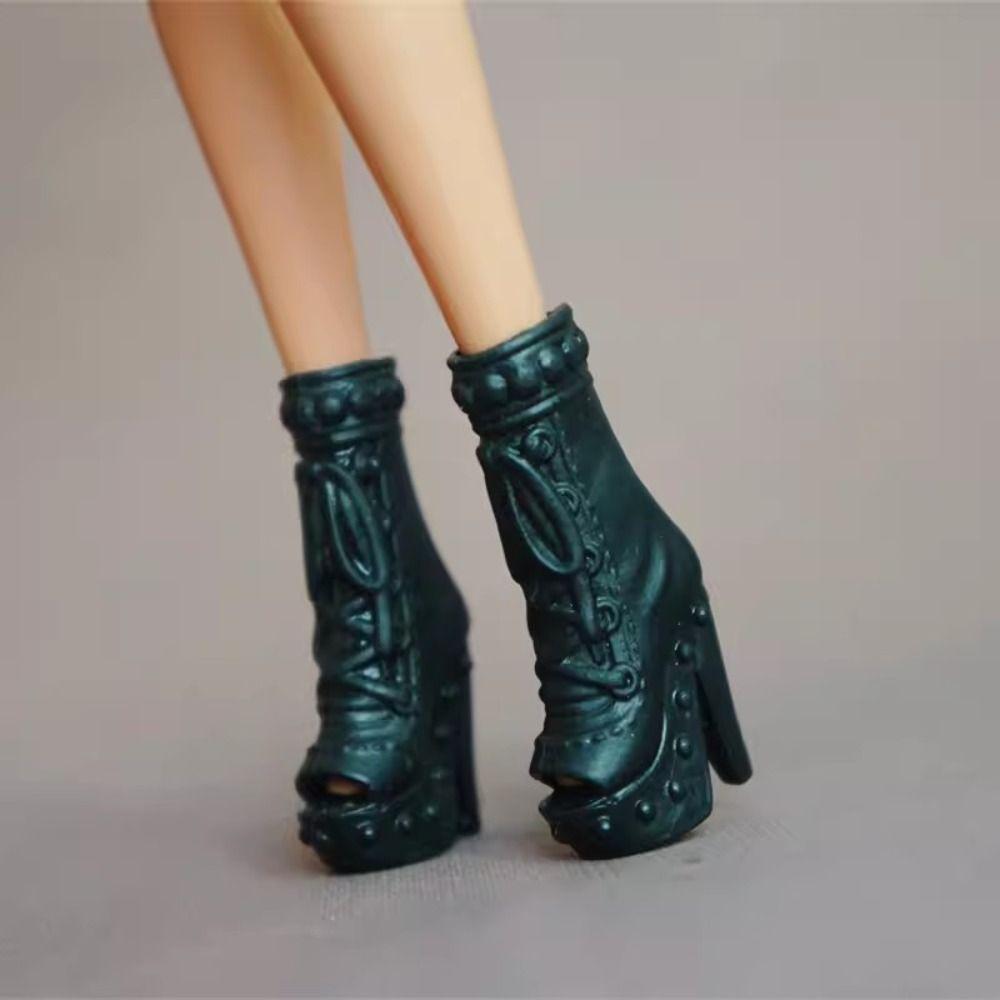 Original High Heels Shoes Quality Super Model Boots High Quality 1/6 Doll Shoes  Doll Accessories