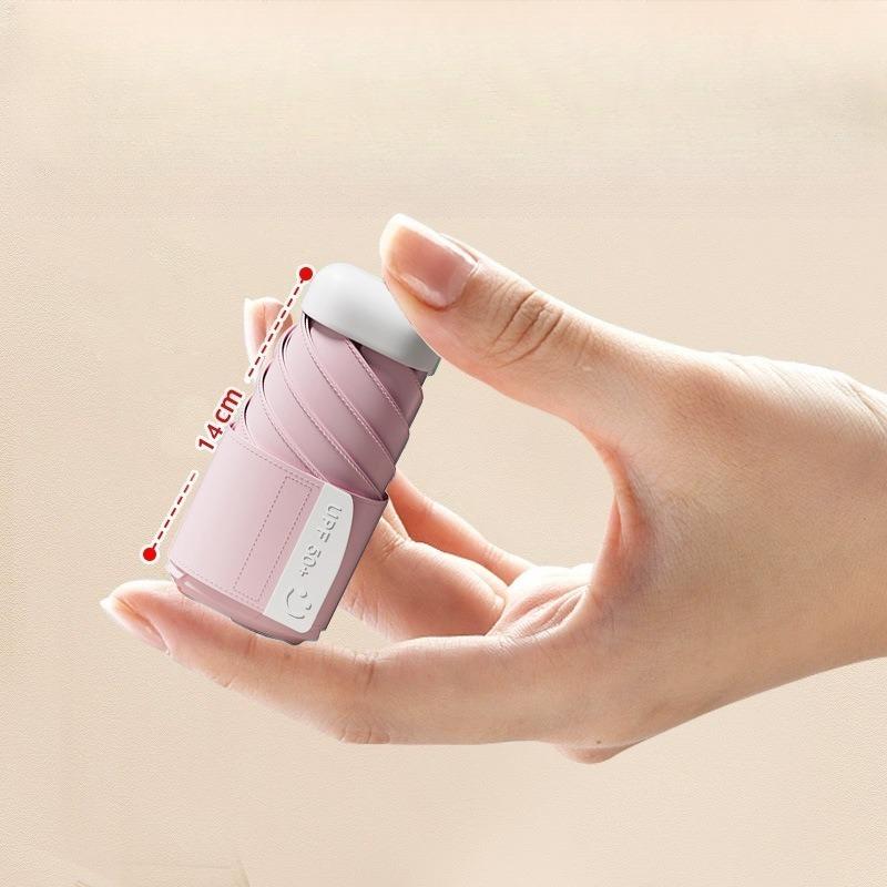 Новый Мини Зонт от Солнца, Скидка 30%, Защита от УФ-лучей, Портативный, Двойного назначения для Солнца и Дождя