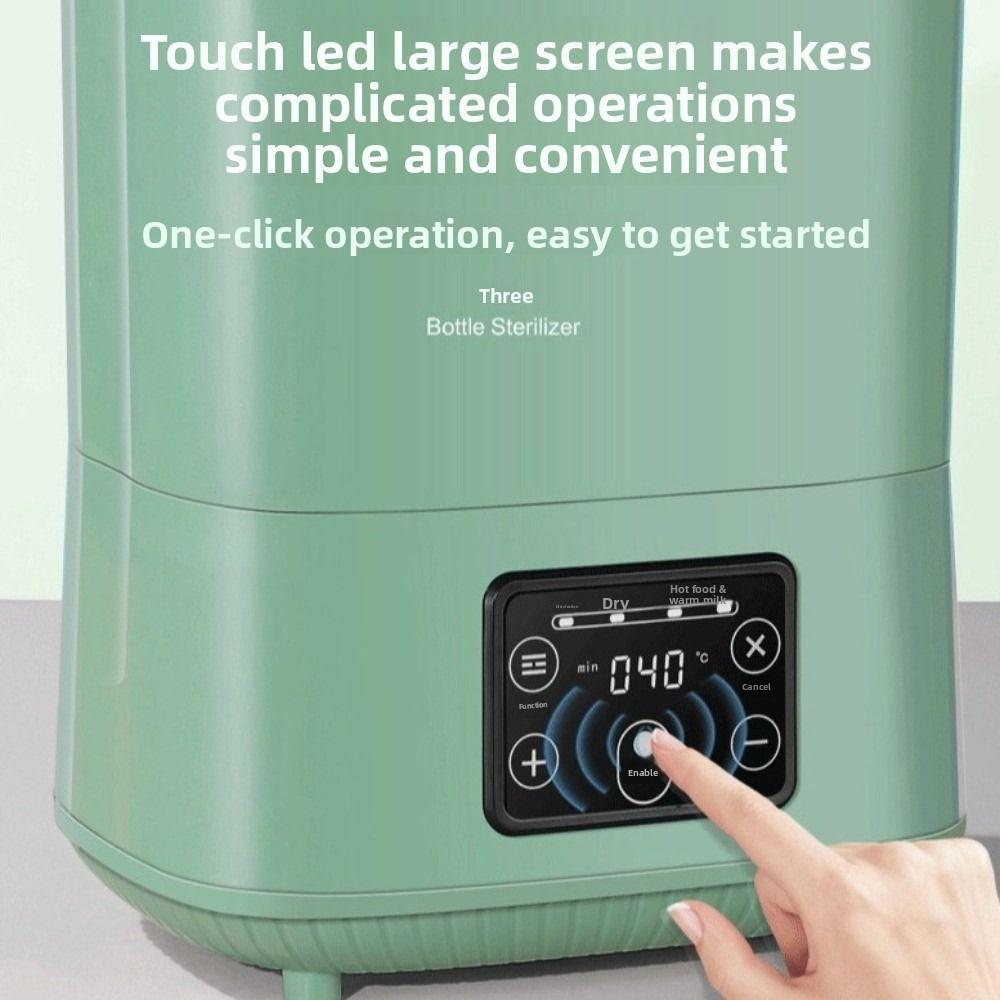 Вилка ЕС Пароварка для бутылочек Большая вместимость Подогреватель детских бутылочек Новый паровой стерилизатор для бутылочек