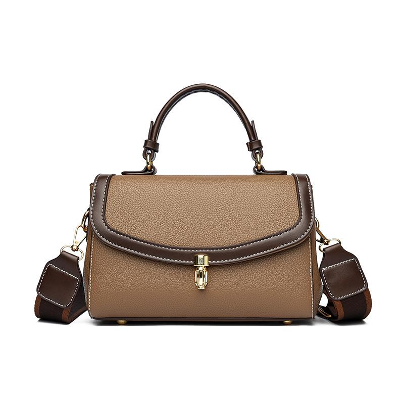 Весенняя новая большая вместительная высококачественная и атмосферная женская сумка, модная простая и универсальная повседневная сумка через плечо