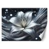 Wallpaper Silver Abstraction Flower