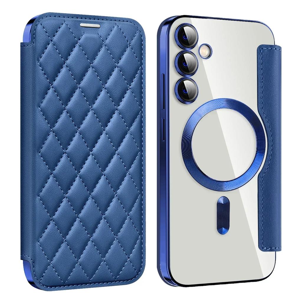 Кожаный чехол-книжка для Samsung Galaxy S25 S24 S22 S23 Plus Ultra S25U с держателем для карт, магнитной защитой камеры, чехол для телефона