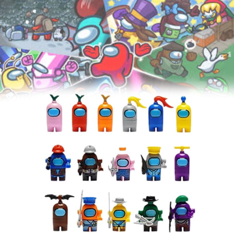 Увлекательные Космос Среди Нас 16 Персонажей Мини Конструкторы Идеально Подходят Для Детских Игр