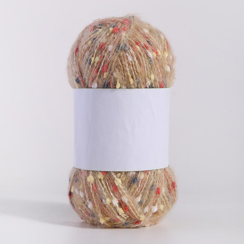 Цветная мохеровая пряжа ручной работы для самостоятельного изготовления шарфов, шапок, сумок и кукол