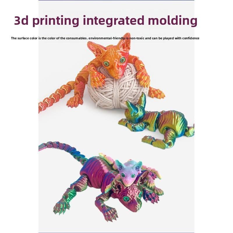 3D-фигурка кота из PLA, Коллекционное издание, Для детей и домашнего декора