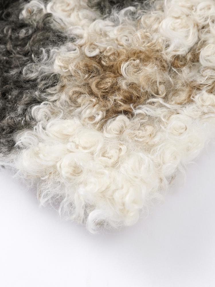 Искусственная куртка из плюшевого меха ягненка женская смешанного цвета, модная повседневная женская меховая короткая куртка, новые топы на осень и зиму