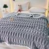 Thickened Rabbit Plush Blanket Four Seasons Bamboo Plush Blanket Office Shawl Nap Blanket Bed
