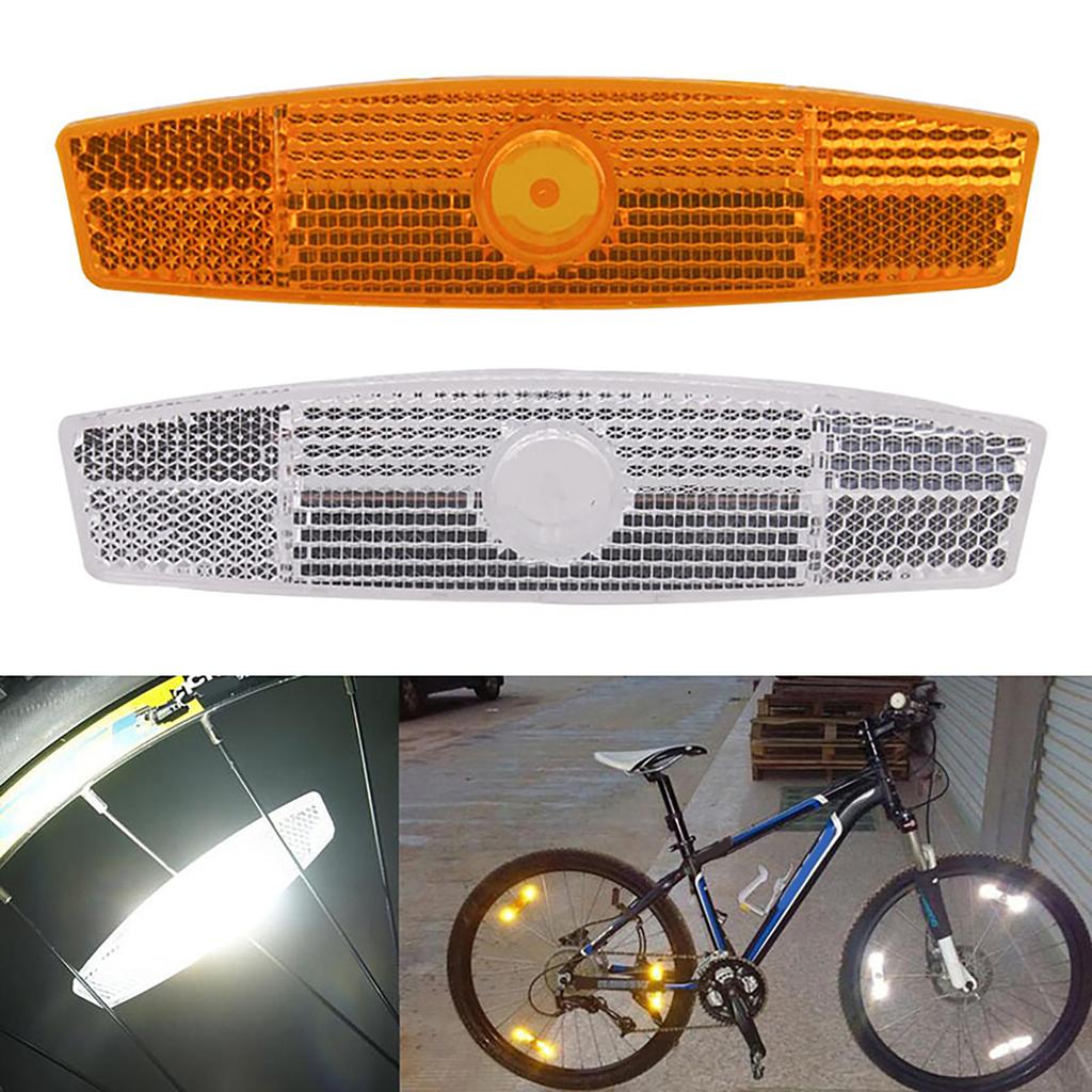 GUB Plastic Rim Reflector Stable High Strength Anti Rust Spoke Warning Reflector for Cycling