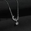Star Moon Necklace Female Niche Design Premium Simple Clavicle Chain Gift for Girlfriend