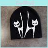 Street Urban Knit Hat With Ear Protection Fox Embroidery Design Daily For