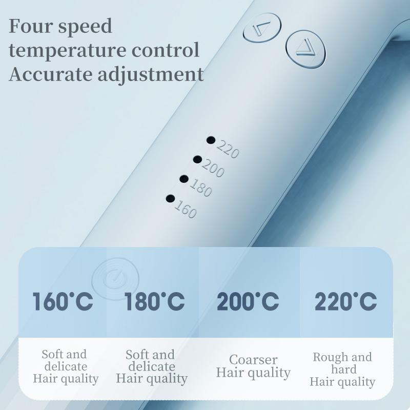 Automatic Hair Straightener 2-in-1 with Negative Ion Generator, Intelligent Timer, and Automatic Power-off