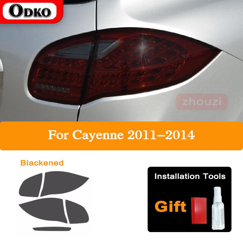 For Porsche Cayenne 2011-On 958 Car Headlight Tint Black Protective Film Taillight Transparent TPU Sticker Accessories