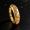 European and American Fashion Light Luxury Zircon Flower Ring Simple High-end Ring Women's Jewelry