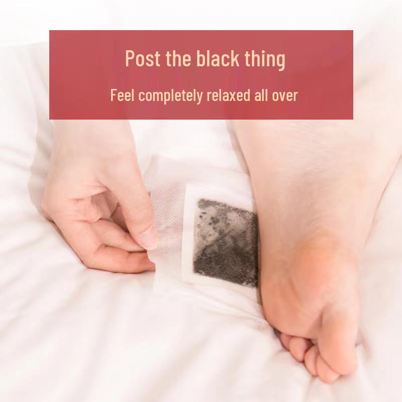 Beijing Tongrentang Herbal Foot Patch - Mugwort, Bamboo Vinegar, Ginger for Dampness Removal and Relaxing Sleep