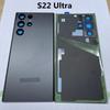 Замена заднего стекла для Samsung Galaxy S22 Ultra SM-S908B Крышка задней дверцы аккумуляторной батареи с объективом камеры с логотипом CE