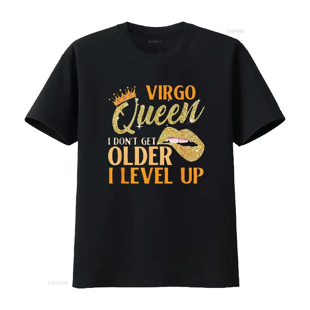 I Don t Get Older Level Up Virgo Womens Shirt Black M vintage Washed Top For Everyday Wear designer clothes fashion Unisex