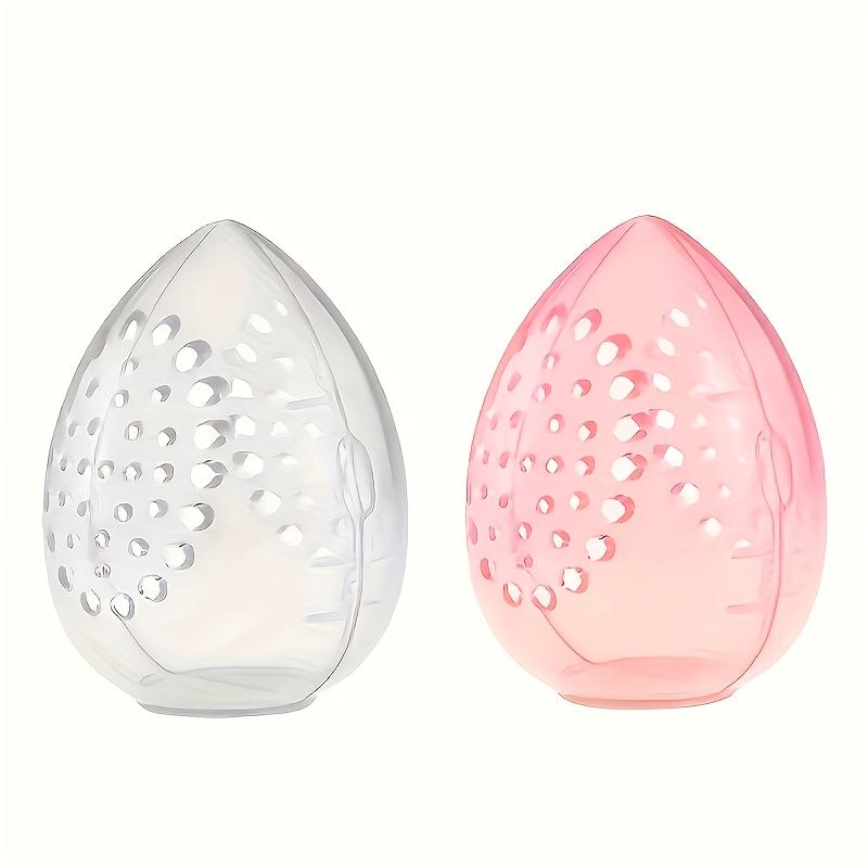 2pcs Breathable Makeup Sponge Storage Cover, Washable Travel Protective Case