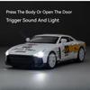 Масштаб 1/32 GTR50 Игрушечные модели машинок Литые литые гоночные автомобили версии Lightning Track Модели с открытыми дверями Подарки для мальчиков
