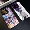 Чехол для телефона Аниме Человек-бензопила Арка Резе Для IPhone 17 16 15 14 11 12 13 Pro Max Pro Plus Цветной Серебристый Чехол