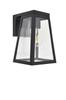 Fia Solar Matte Black 2W E27 2700K Ip44 Solar Powered Outdoor Wall Lamp with Twilight Sensor