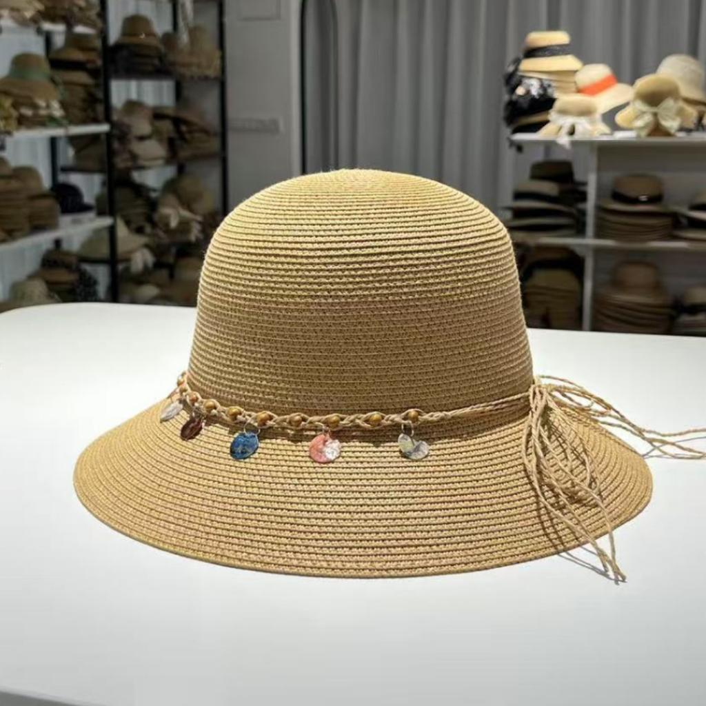 Французский holiday style соломенная шляпа женская летняя для прогулок складная солнцезащитная шляпа с большими полями модная защита от солнца пляжный козырек шляпа