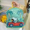 New Cartoon Backpack Bag Green Puppy Splicing Cute Backpack Casual Storage Small Schoolbag