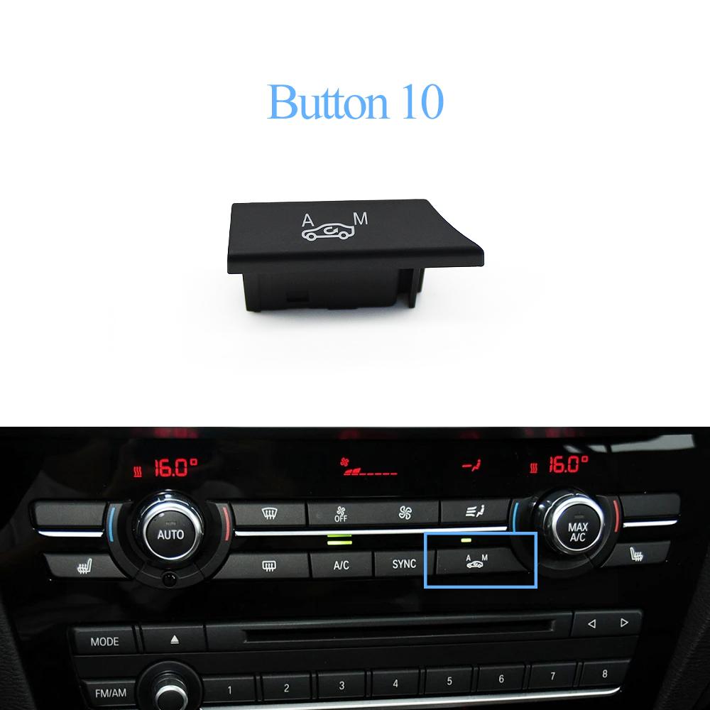 Dashboard AC Button Air Conditioning Venlitation Temperature Control Cap Repair Kit For BMW X3 F25 2014-2017 X4 F26 2013-2018