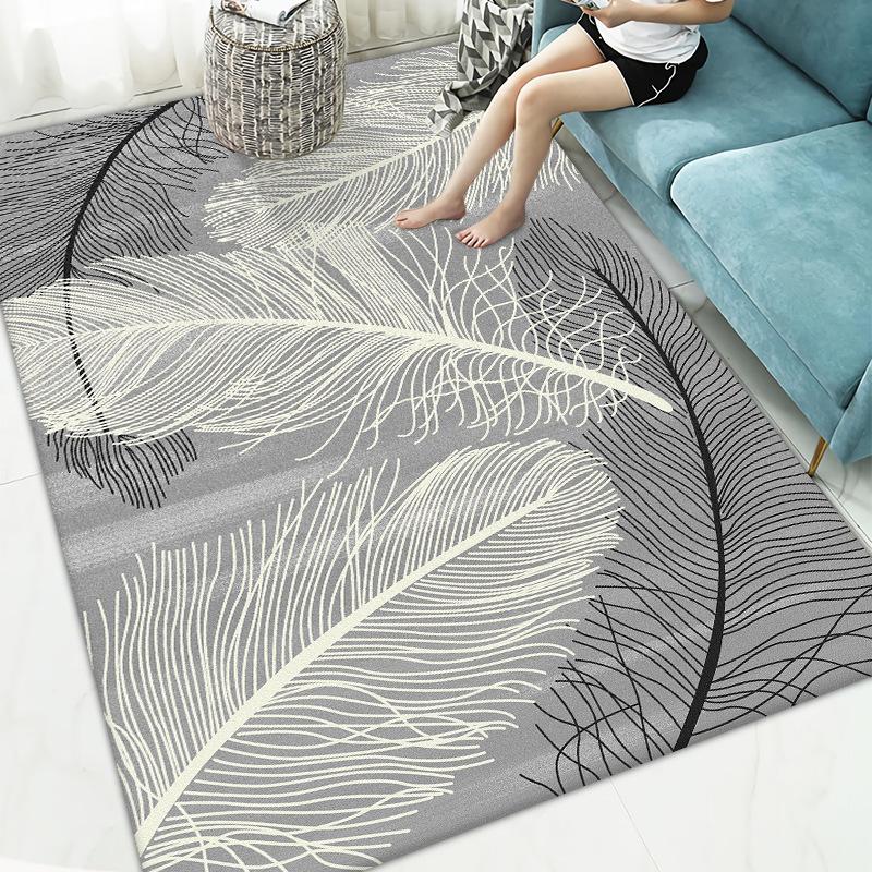 Nordic Simple Carpet Living Room Coffee Table Large Carpet Anti-Slip Bedroom Bedside Floor Mat Home Decoration Area Rug