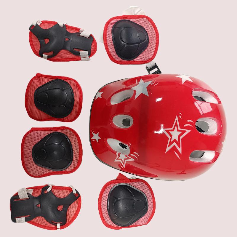7 шт./компл. утолщенный шлем для скейтборда, балансировка, защита колена для детей, катание на коньках