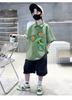Boys' short sleeved T-shirt polo shirt summer clothes 2026 new summer half sleeved boys' big children