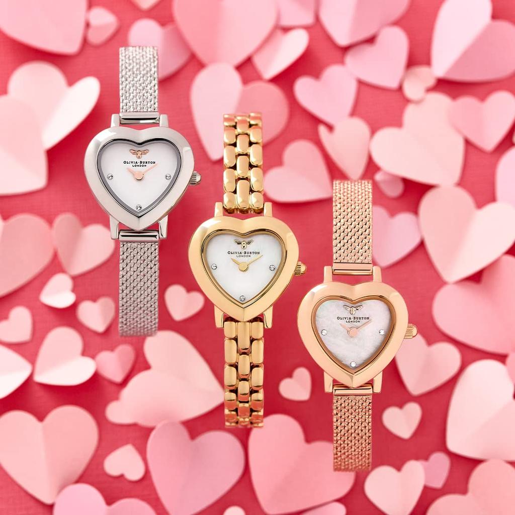 Авторизованный дистрибьютор Olivia Burton Часы OB16MC74 Mean to Be Mini Белый циферблат Серебряная сетка [OLIVIA BURTON] Женские