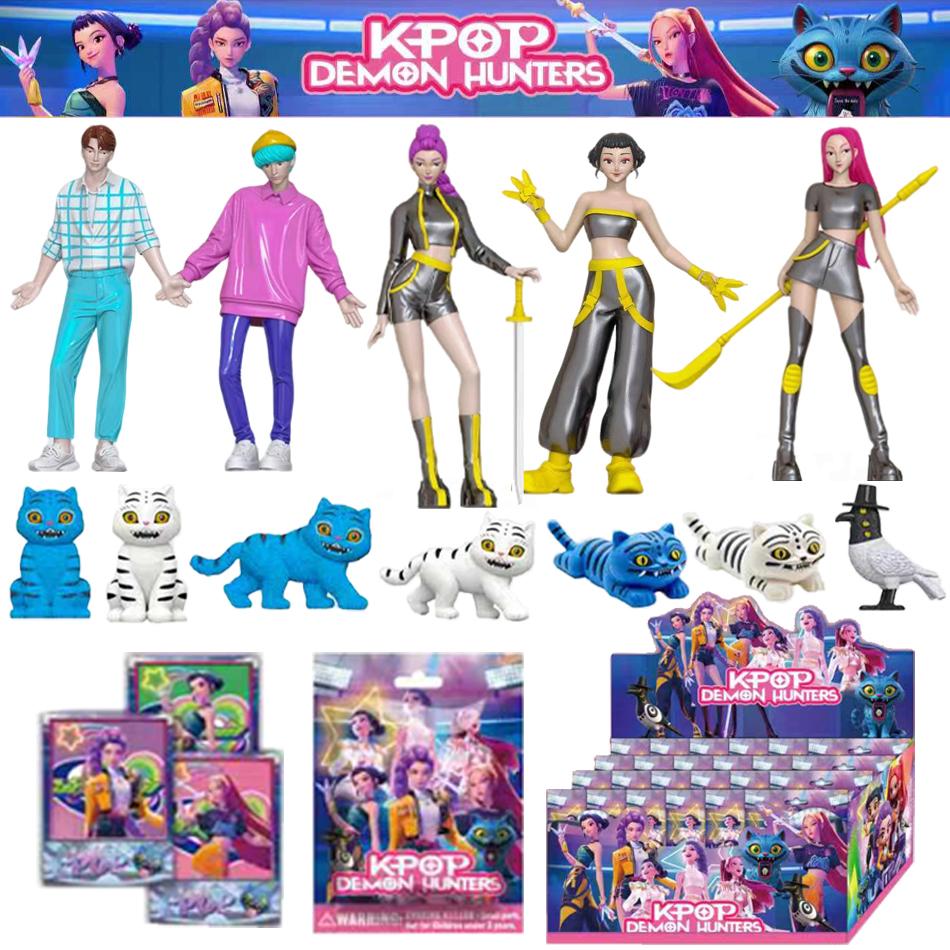 1-24 шт. Аниме kpop фигурка охотников на демонов k-pop охотники на демонов руми мира зои тигр статуэтка игрушка украшение стола орнамент подарки