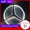 DLT2   For Mercedes Benz White Blue Red Light Car Front Grilled Star Emblem LED Illuminated Logo for Mercedes Benz W205 C E R ML GL GLA