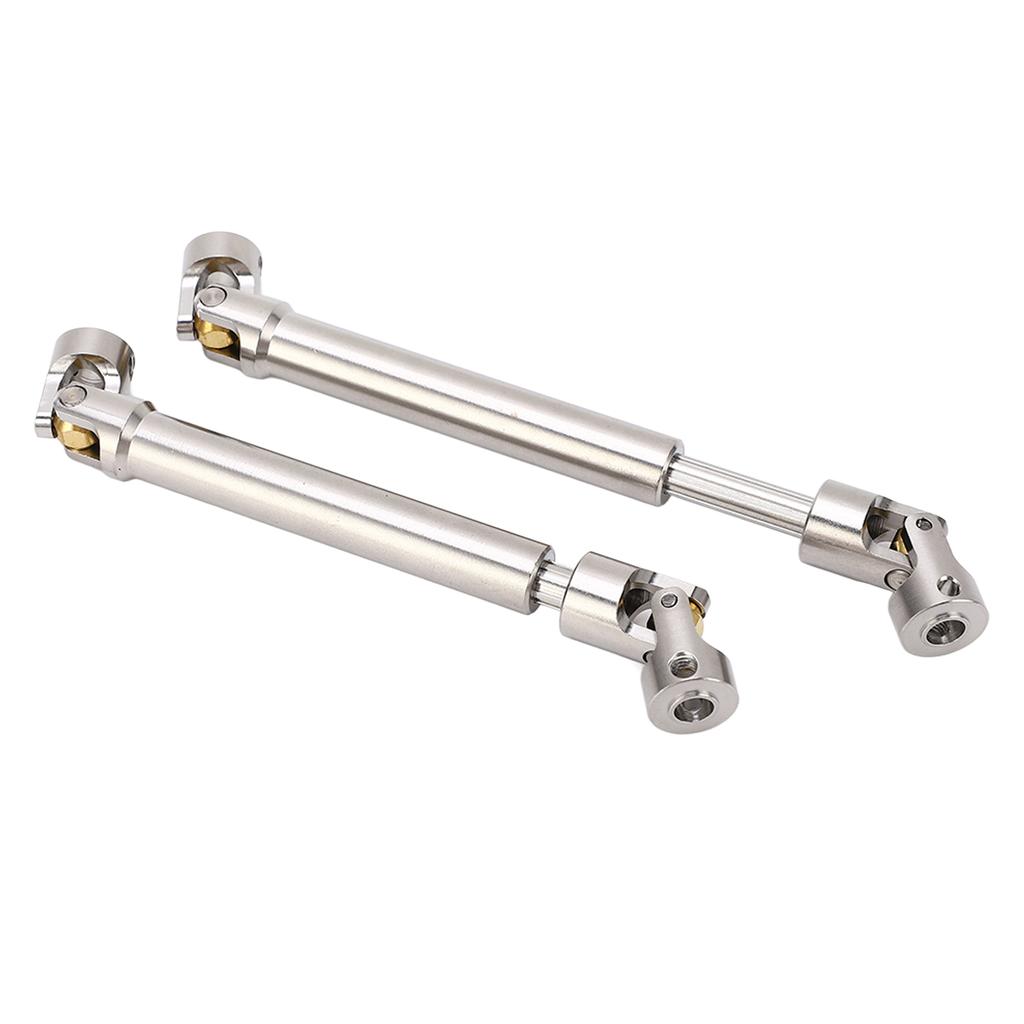 2 Pcs RC Drive Shaft Stainless Steel M4 for 1 10 RC Crawler for Traxxas for Axial SCX10 II 113mm