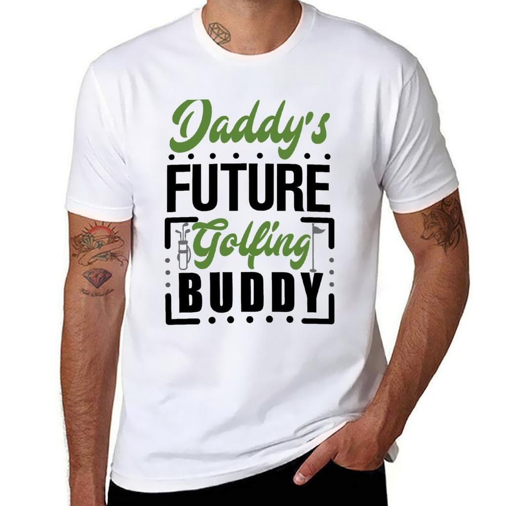 Daddys Future Golfing Buddy TShirt man t shirts for men men t shirt cotton 100 TShirt