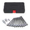 15PCS Set Long Hex Bit Socket Set S2 Alloy Steel Extra Hard 38 Inch Extended Hex Wrench Set