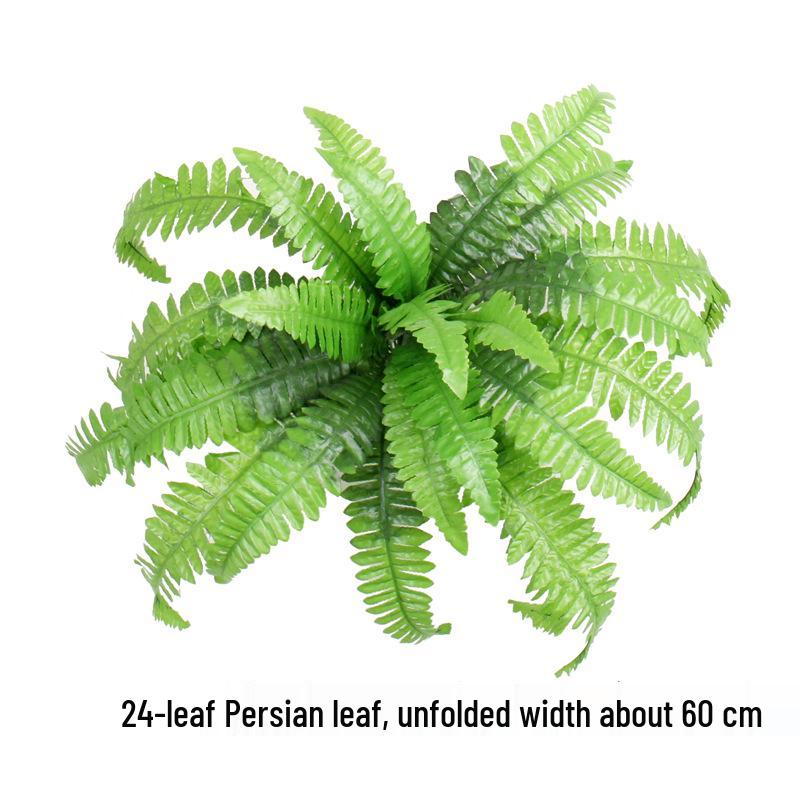 Large Artificial Greenery: Persian Grass, Fake Ferns, Decorative Green Leaves for Weddings and Home Decor