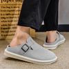 Men’s Sports Shoes Summer Backless Mules Casual Slippers Shoes Plus Size Sneakers for Students Sandals Over Sized 39-47