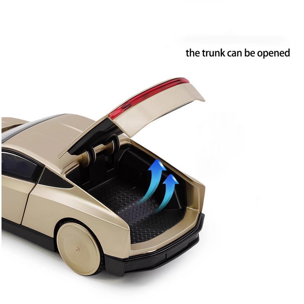 1/32 Tesla Cybercab Роботакси Беспилотное Такси Сплав Металл Литая Модель Автомобиля Домашние Модные Игрушки Украшения Коллекции Для Демонстрации Декорации