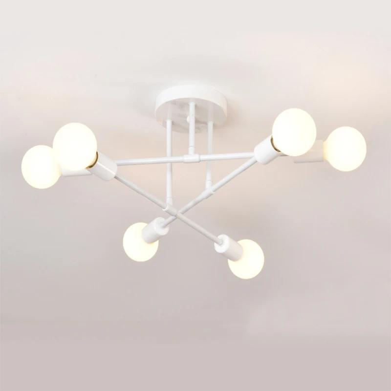 Nordic Minimalist Pendant Light Ceiling Lamp LED Chandelier Suitable for Bedrooms Living Rooms Black Gold Lighting Decoration