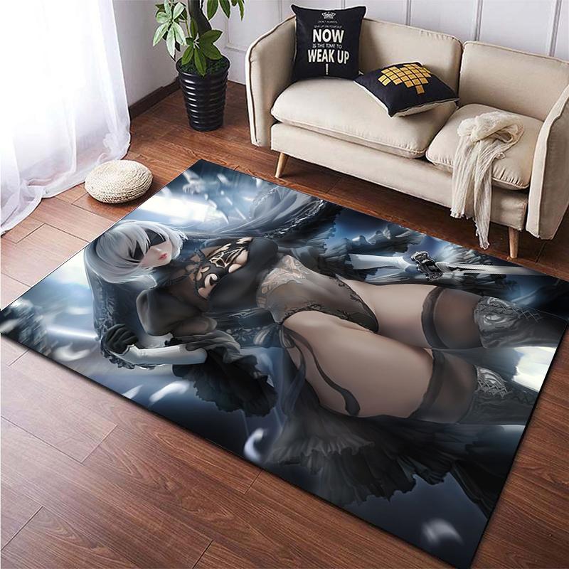 Сексуальный аниме девушка принт творческий ковер игровая комната вечерние бикини пляжный коврик коврик для йоги украшение дома декор комнаты туалетный коврик