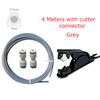 For Bambu Lab Ptfe Tube 2 5mm 4mm P1S P1P AMS A1 Mini 3D Printer Teflonto Pipe X1C Bambulab Ptfe  Connector White Grey AMS LITE