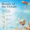 Lightweight Mermaid Starfish Bead Hair Clip Fashion Hair Accessory for Women Summer Travel Seaside Photography