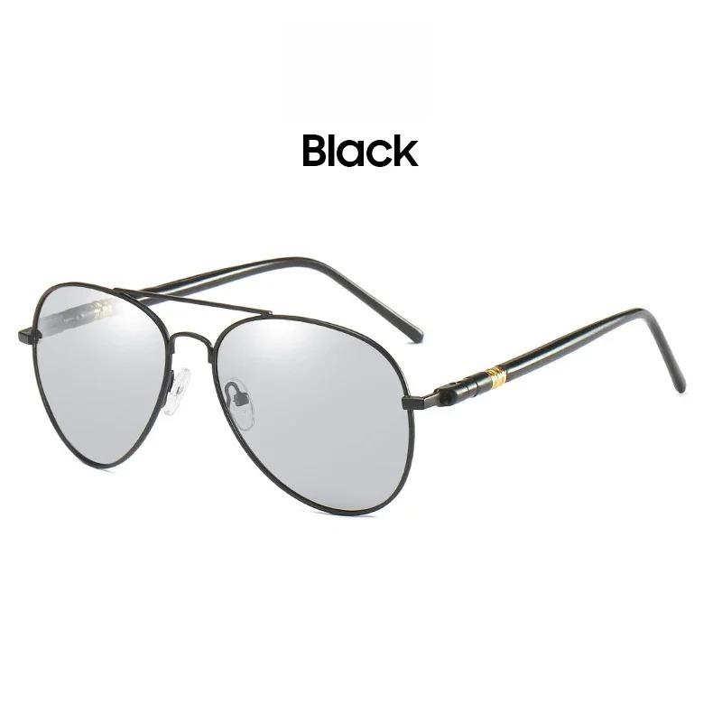 Фотохромные солнцезащитные очки Мужские Женские Авиационные Поляризованные UV400 Дневное и Ночное Видение Водительские Солнцезащитные Очки Очки в Стиле Пилот