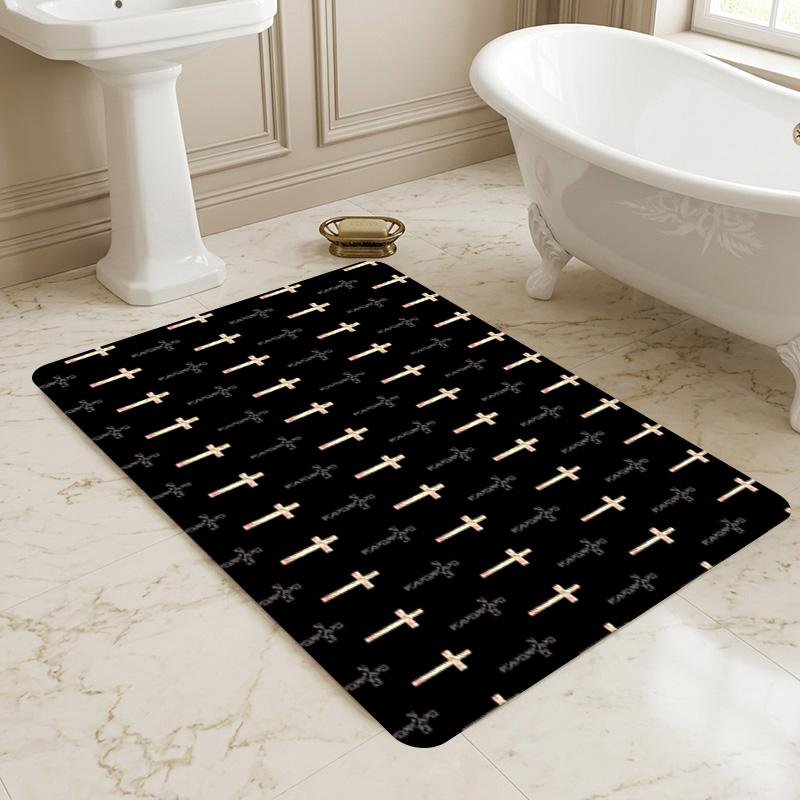 Cross Living Room Nonslip Area Rug Soft Carpet For Bedroom Game Playroom Sofa Office Home Decor Doormat Christmas Gift C930571