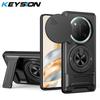 KEYSION Магнитный чехол для телефона Honor X9c 5G со сдвижной защитой камеры, вертикальной подставкой, противоударной задней крышкой для Magic 7 Lite 5G