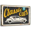 Canvas Print Car Service Retro Sign