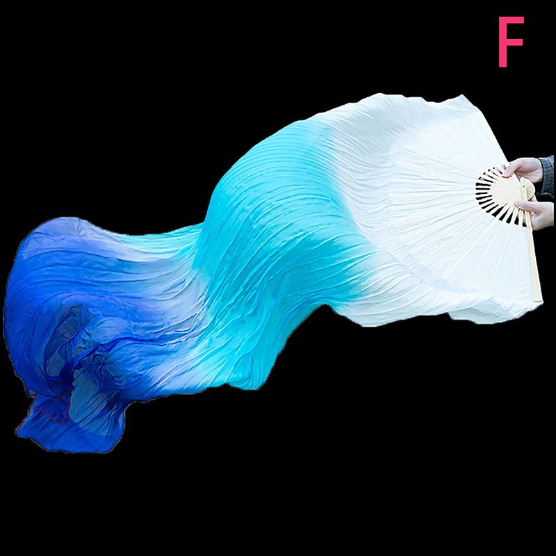 Правый веер для танцев длиной 150 см, продажа, г-жа живот, градиентный цвет, танцовщица, длинная имитация, реквизит для танцев, шелковые веера